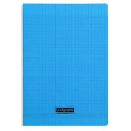 Clairefontaine 18252C - Exercise Book Calligraphe DIN A4 21 x 29.7 cm 70 Sheets French Ruling 90 g Blue 1 Piece