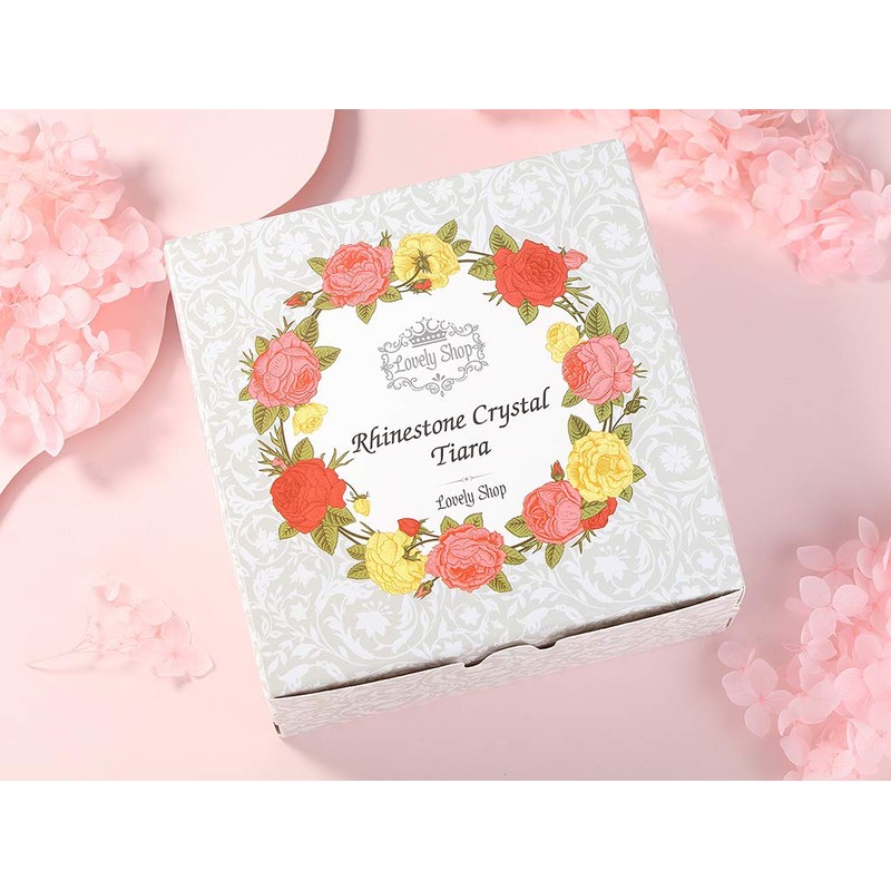 Lovelyshop Royal Crystal Princess Alloy Tiara Headpiece for Girls in