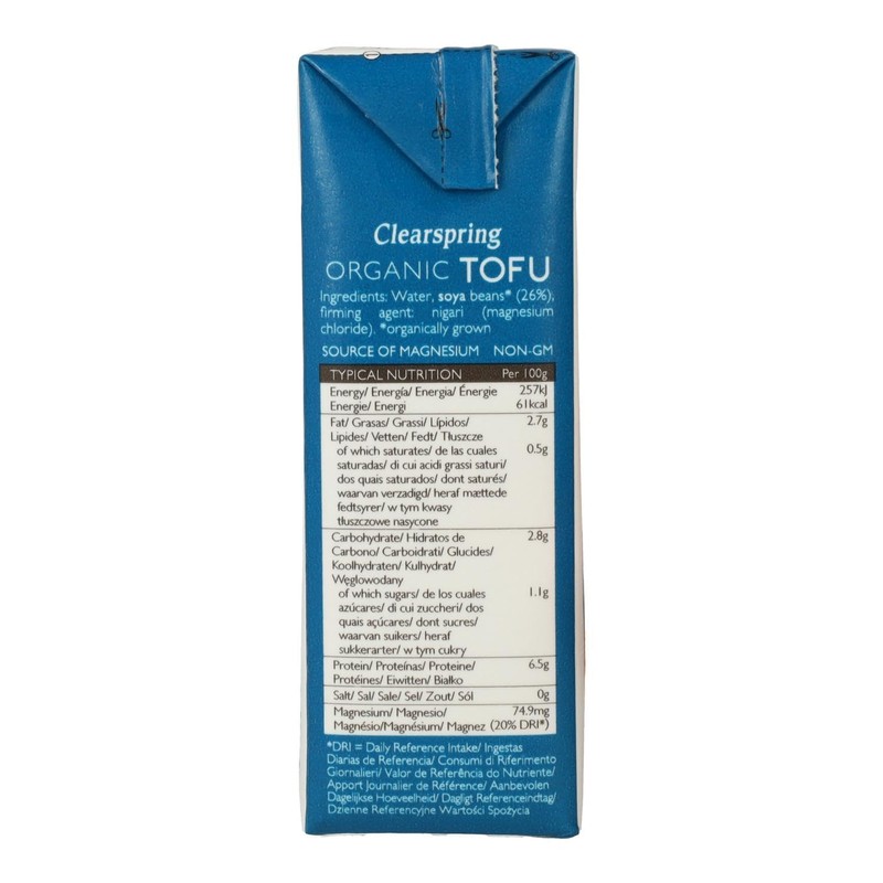 Organic Soft & Silken Tofu 300g (Clearspring)