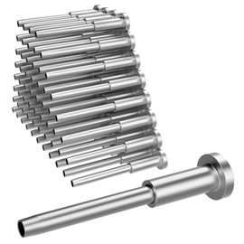 BLIKA 60 Pack Invisible Cable Railing kit, T316 Stainless Steel 1/8" Invisible Receiver and Swage Stud End for Cable Railing, Swage Tensioner 1/8" for Wood/Metal Post, Cable Railing Hardware