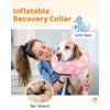 Supet Supet Inflatable Dog Cone Collar Alternative After Surgery, Dog