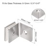 sourcing map Stainless Steel 90 Degree Glass Clamp, 2pcs for