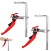 2 x Clamp Guide Rail, Lever Clamp Table Clamp with