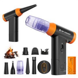 K&F Concept 14 in 1 Compressed Air Duster, 3 Gear Adjustable 150000RPM Electric Air Duster, Adjustable&Portable Air Blower for Deep Clean, Computer Keyboard Car Home- Replace Compressed Air Cans