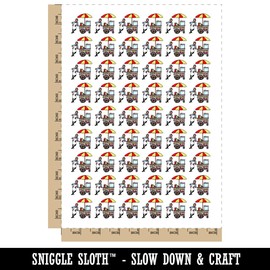 Hot Dog Street Vendor Cart Temporary Tattoo Water Resistant Fake Body Art Set Collection - 54 1" Tattoos (1 Sheet)