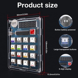 LYPPUL DIY Soldering Exercise Set, 6 Digits Soldering Project Kit, Display Calculator, DIY Soldering Kit with Display, Electronic Kits for Soldering Adults, Students, Science, Education, Fun,