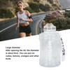 1500ml Large Capacity Sports Water Bottle Portable Scale Marking Poping