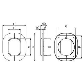 The Hare Ltd Plumbing Makeup Cover Slim Cap Wall Through Part Display Plate