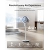 PELONIS Pedestal Fan, Air Circulator, Ultra OmniFlow (135°+90°Auto Oscillation), Quiet