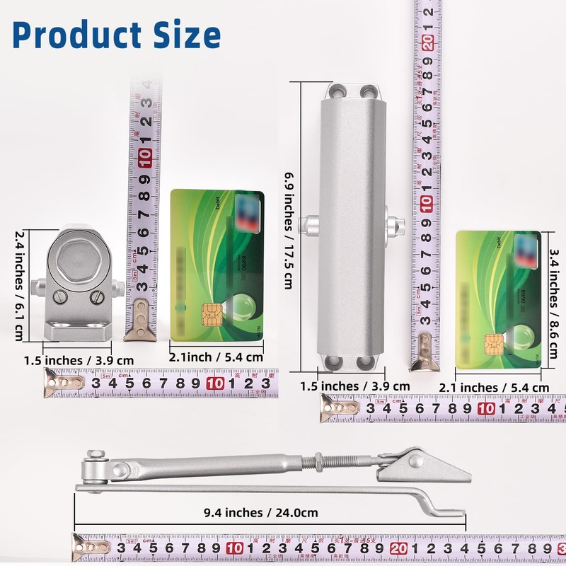 Ougourim Door Closers Commercial Heavy Duty Automatic Door Closer Residential
