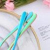 SBOMHS Coffee Spoons 6 Pieces Rainbow Teaspoons Set 15 cm