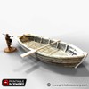 EnderToys Row Boat by Printable Scenery, 3D Printed Tabletop RPG