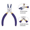 BENECREAT Double Nylon Jaw Flat Nose Pliers Mini Steel Wire