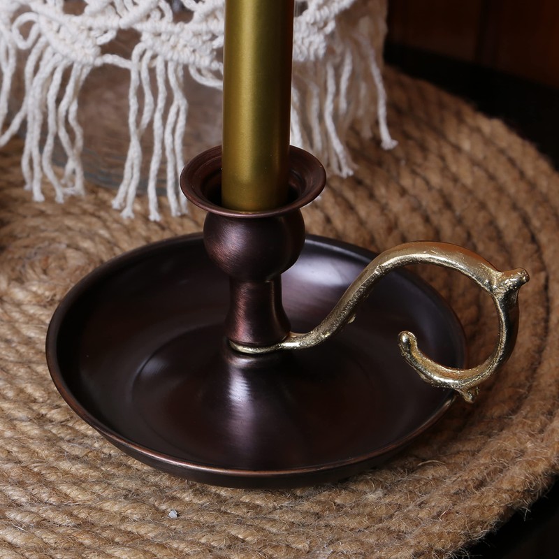 Onart Home - Copper Handmade Candle Holder for Rustic Home