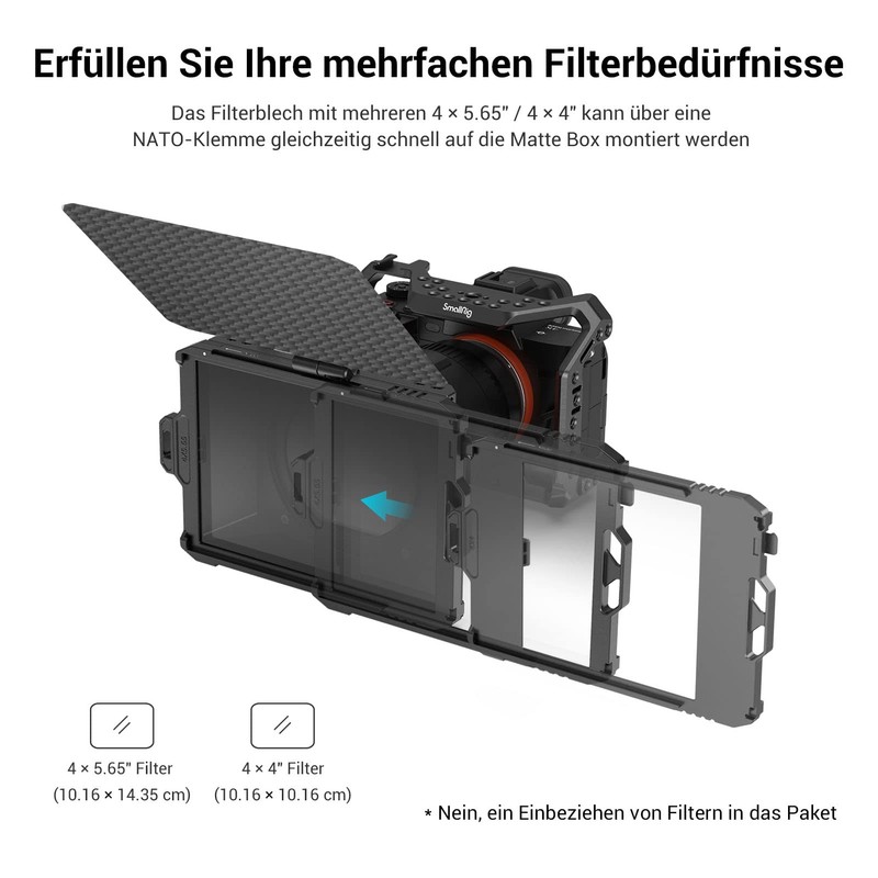 SMALLRIG Mini Matte Box Lite with Top Flag for DSLRs