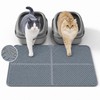 Silicone Cat Litter Mat 30" x 23",Large Waterproof Cat Pad