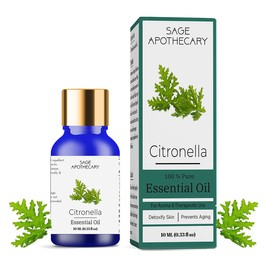 Sage Apothecary Natural Citronella Essential Oil - 10 ML
