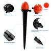 VooGenzek 20 PCS Micro 8-Hole Stake Emitter Dripper, Adjustable Drip