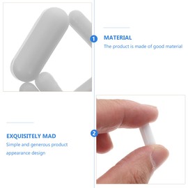 Baluue Pack of 5 Magnetic Stirrers Plate Magnet Stirring Magnetic Mixer Bars Stirring Sticks Magnetic Stirring Sticks Magnetic Stirring Sticks Magnetic Stirring Sticks Stand Up Ptfe Egg Shape Suite