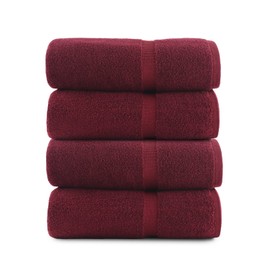 belem Bath Towels for Home, 100% Cotton, Luxury Hotel Plush & Highly Absorbent Towels for Bathroom, Spa, Hotel & Everyday use - Pack of 4-27x50
