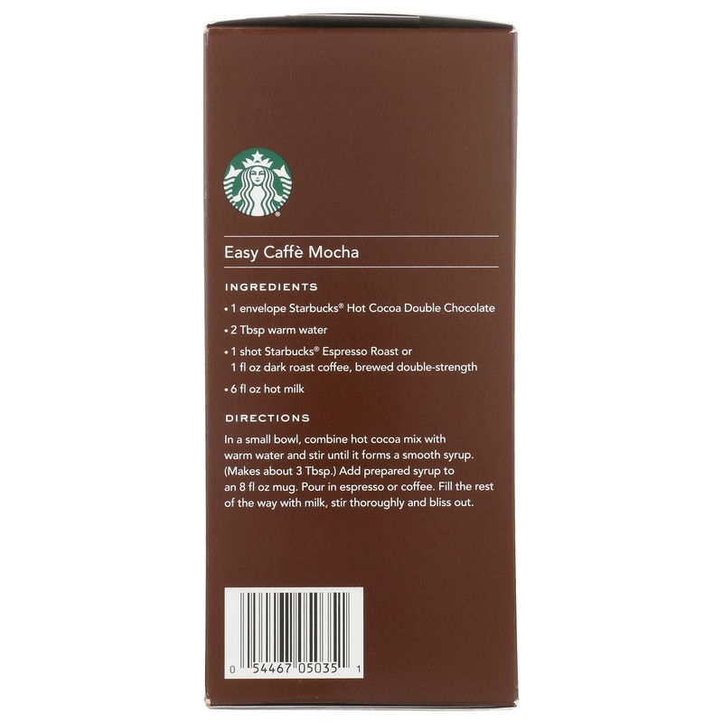Starbucks Classic Hot Cocoa Double Chocolate (8.00 Ounce (Pack of