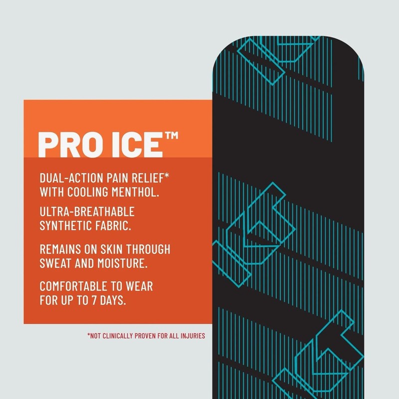 KT Tape Pro Ice Menthol Infused Kinesiology Tape, 20 Strips,