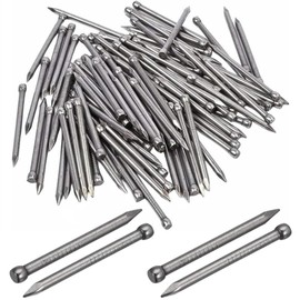 Yajumgato Oval Steel Nails Carbon Steel Panel Pins Hand Drive 30 mm/1.18 Inch Lost Head Nail Quantity is About 140-150PCS (30mm/1.18inch)