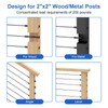 PLANTOP 10 Pack 1/8" Swageless Cable Railing Kit, T316 Stainless