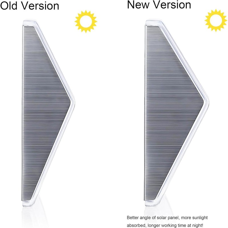 XLUX Solar Lights for Steps Decks Pathway Yard Stairs Fences,