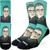Good Luck Sock Men's Ruth Bader Ginsburg Socks, Adult, Shoe
