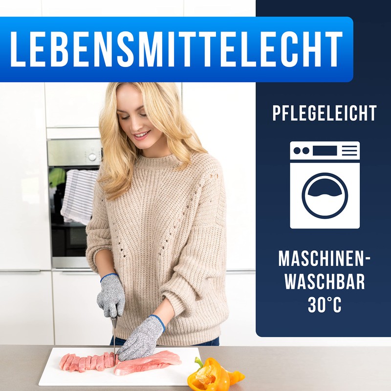 LAUTER SCHUTZ LauterSchutz? PREMIUM Schnittschutz Handschuhe mit NOPPEN - Kinder