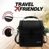 Zulay Kitchen Insulated 2-Compartment Lunch Box Bag With Strap -