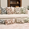 Chenille Decorative Throw Pillow Cover, 18×18, Caramel Brown