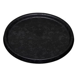 Poetic - Flower Pot Saucer - Round Saucer for Indoor and Outdoor Use - Colour Graphite - 37.8 x H. 2.4 cm - Made of Recycled Plastic