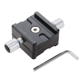 Aupoko Doppelseit Adjustable QR-50B Quick Release Plate Clamp, Compatible with Arca Swiss Tripod Head, Universal Adapter 50 mm, Slide Rail Clamp, Quick Release Plate Clamp