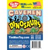 TimMee Prehistoric Plastic Dinosaur & Caveman Figures - Red, Green