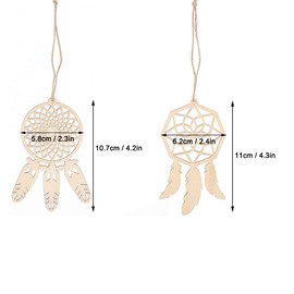 Wooden DIY Dream Catchers Kits, 20Pcs Mini Decorative Hanging Wall Ornaments Dream Catcher Craft for Home Girls Bedroom Decorations