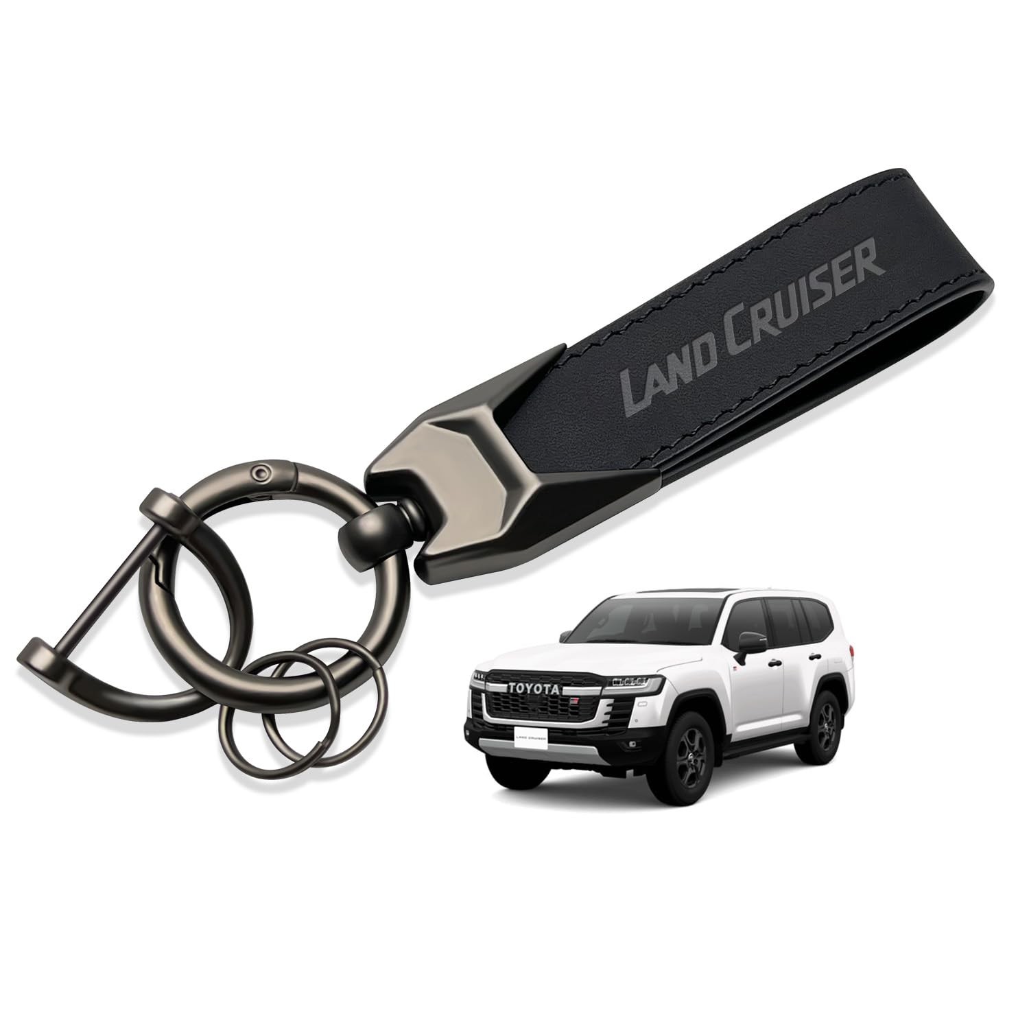 MiJuduo Land Cruiser 250 Series TRJ250W GDJ250W Genuine Leather Car Key ...
