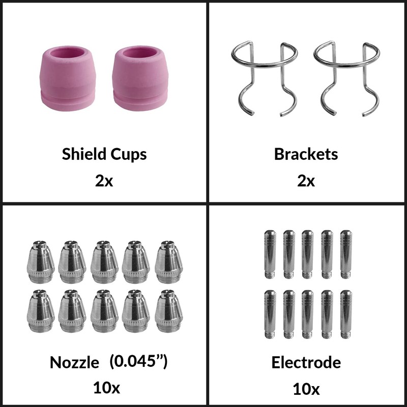 GZ GUOZHI 24PCS SG-55 AG-60 WSD-60 Plasma Cutter Cutting Torch
