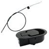 Biaungdo Metal Recliner Replacement Parts with Cable, Black Heavy Duty