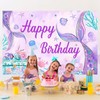 YQWIN Mermaid Backdrop Mermaid Party Decorations Mermaid Birthday Backdrop Mermaid