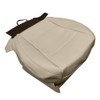 Mievlyo Driver Side Bottom Replacement Leather Seat Cover Tan Compatible