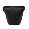 VITAFELICE sib-20049n Women's Genuine Leather Bucket Shoulder Bag, Black