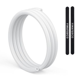 PTFE Tube 1M PTFE Teflon Bowden Tube Consumables PTFE Tube for 1.75mm Filament Bowden Extruder (Tube ID 2mm OD 4mm) Connector Tubing for 3D Printer (1M PTFE Tube, 1Pc, White)