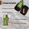 Frelaxy Emergency Sleeping Bag 1-Pack/2-Pack, Extra-Thick Compact Survival Bivy with