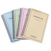 LELYFIT Pack of 4 A5 Spiral Notebooks, 120 Pages/60 Sheets,