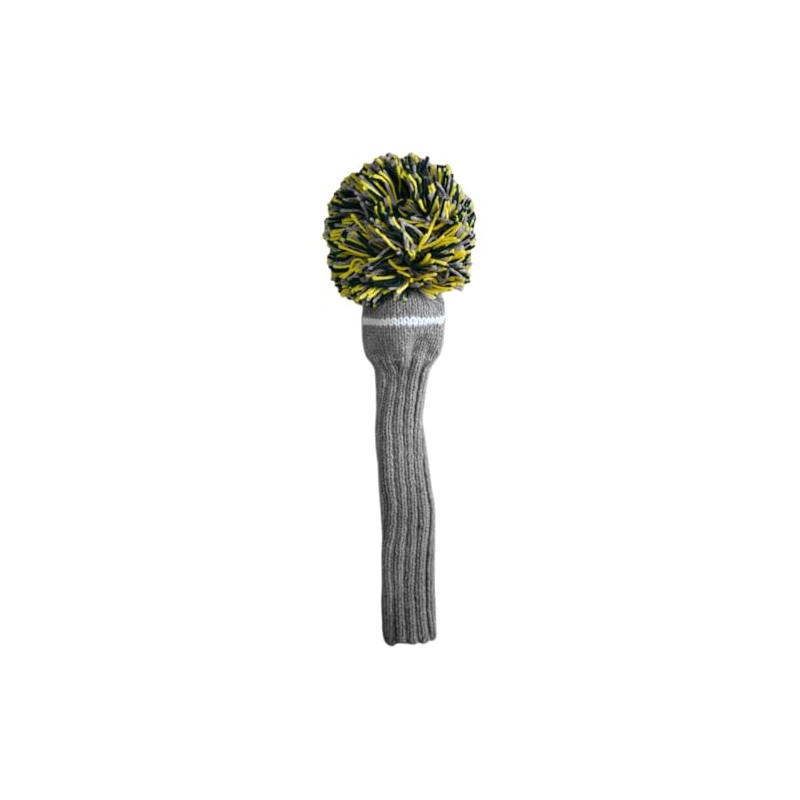 Jan Craig Handmade Driver Headcover 460cc Silver/Aspengreen/Yellow