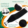 Easyouth Nano Ring Hair Extensions Real Hair Jet Black Individual