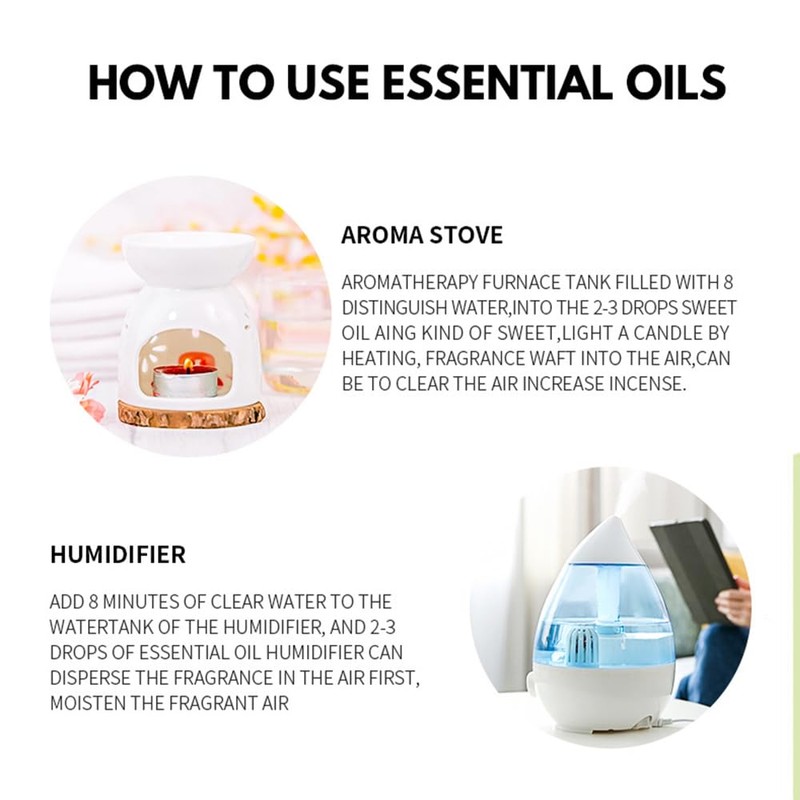Rose Lavender Essential Oil Set, Lavender Rose Oil for Diffuser,