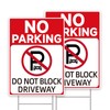 GXGGUS No Parking Signs With Stakes, Do Not Block Driveway
